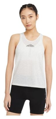 Nike Damen City Sleek Trail weißes Trägershirt
