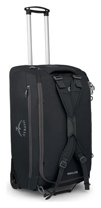 Borsa da viaggio Osprey Daylite Wheeled Duffel 85L Nero