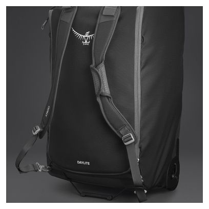Borsa da viaggio Osprey Daylite Wheeled Duffel 85L Nero