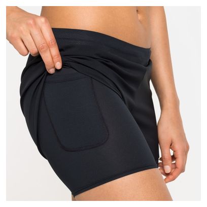 Short 2-en-1 Odlo Zeroweight 3in Noir Femme