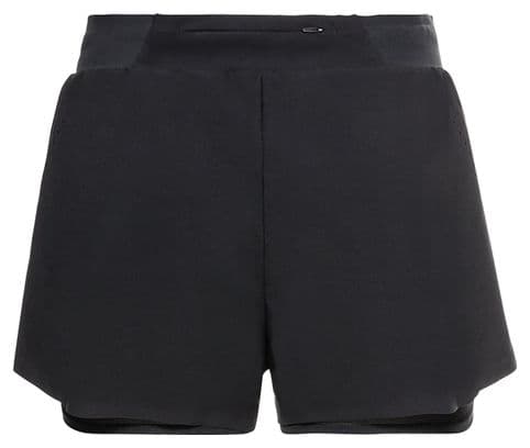 Pantalón corto Odlo Zeroweight 3in 2-in-1 negro mujer