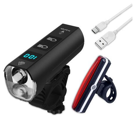 Set d'éclairage pour vélo 1300 et 120 Lumen - Vélo De Route/VTT