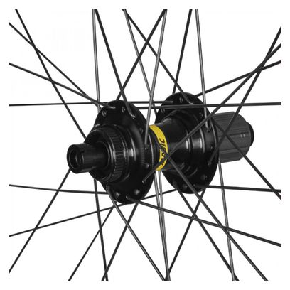 Roue vtc - city 700 mavic speedcity tubeless ready arriere disc centerlock axe traversant 12-142 noir cassette 11-10v. jante 622-25