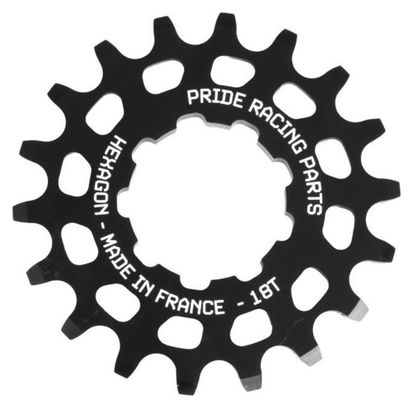 Pignon Pride Racing Hexagon Alu Noir