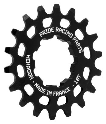 Pignon Pride Racing Hexagon Alu Noir