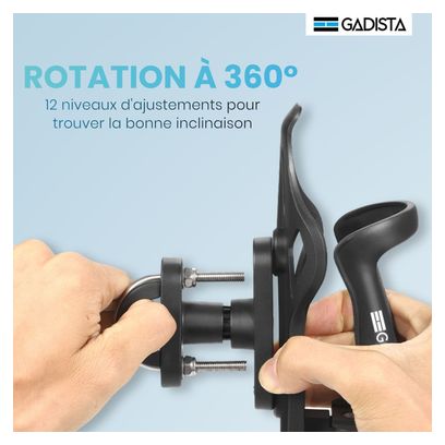Porte bidon ajustable Velo  Bouteilles de 48-80 mm  Horizontale/Verticale
