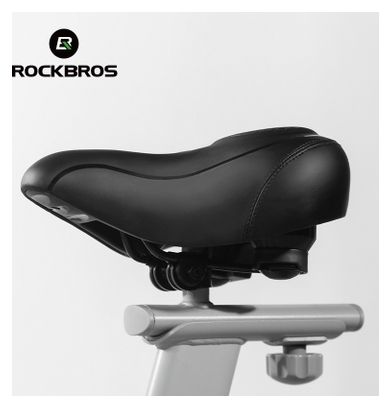 Black padded fitness bike saddle ROCKBROS
