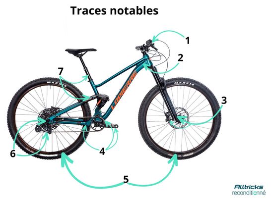 Produit Reconditionné - VTT Tout-Suspendu Lapierre Zesty TR 4.9 Sram GX Eagle 12V 29' Bleu 2024