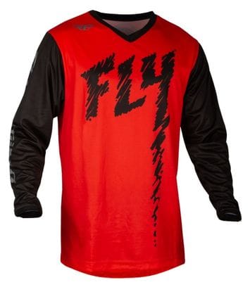 Fly Racing F-16 Maglia a maniche lunghe MTB Rosso/Nero Bambino