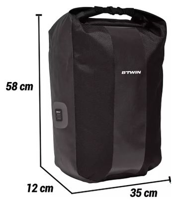 Sacoche de Porte-Bagages Elops 500 1 x 20L Noir