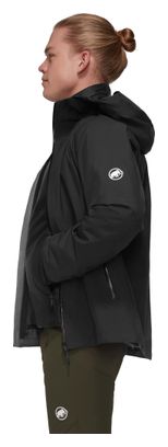 Heren Mammut Alto Light Hooded 3-in-1 Jacket Zwart