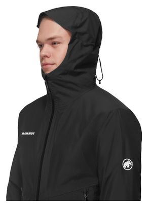 Heren Mammut Alto Light Hooded 3-in-1 Jacket Zwart