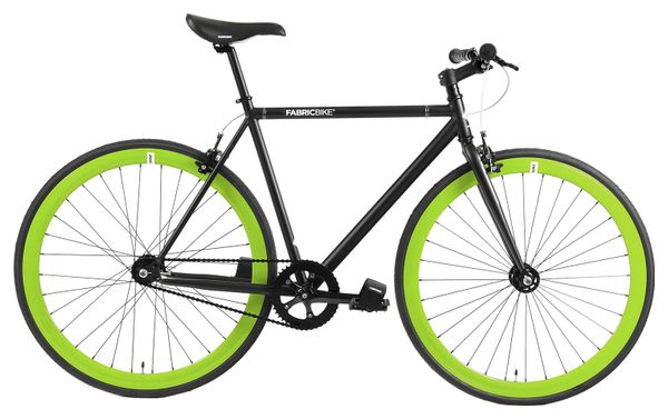 Vélo Fixie FabricBike Original 28  Pignon fixe  Hi-Ten Acier  Noir et Vert