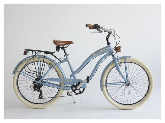 VELO VIA VENETO CRUISER 26 6V. FEMME 43 bleu