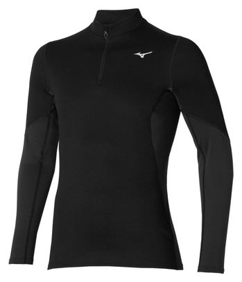 Top termico 1/2 zip Mizuno Breath Thermo Merino Wool Black