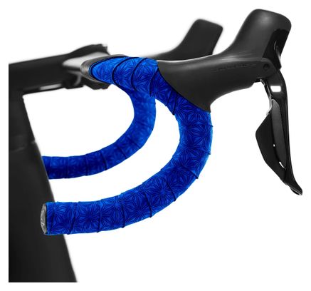 Nastro per manubrio Supacaz Suede blu reale con tappi