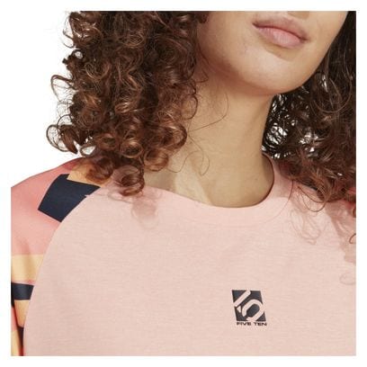 T-Shirt Manches Longues Adidas Five Ten Femme TrailX Corail