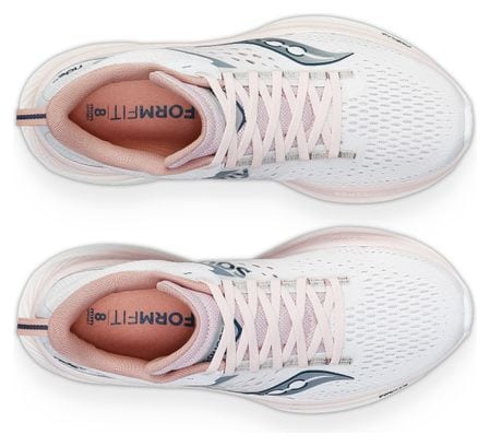 Women's Running Shoes Saucony Ride 17 Blanc Rose