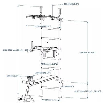 Espalier de gymnastique BenchK 521W