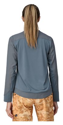 Patagonia Damen Langarm Trikot Dirt Craft Blau