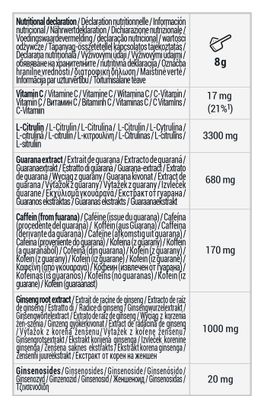 Boisson énergétique Decathlon Nutrition Pre-Workout Cerise/Citron240g