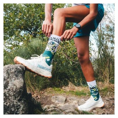 Calzini BV Sport Trail Ultra High Clic Collector DBDB Verde/Viola