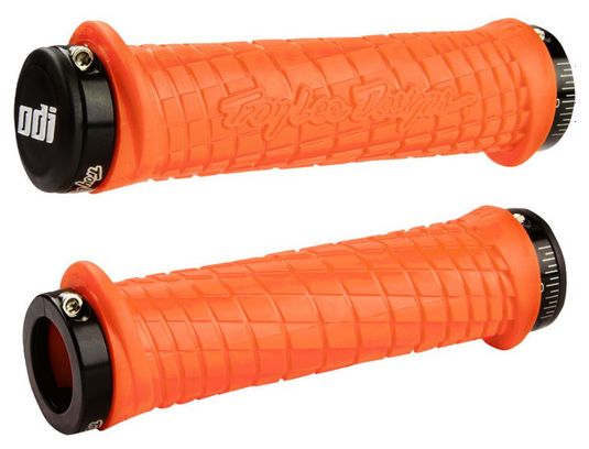ODI Troy Lee Lock-On Grips - Orange