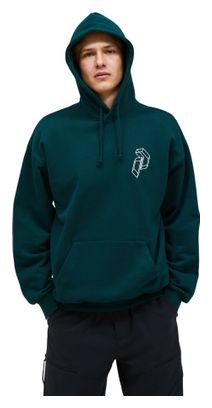 Felpa con cappuccio Peak Performance Terry Graphic Hood Verde Uomo