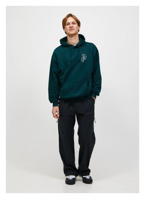 Felpa con cappuccio Peak Performance Terry Graphic Hood Verde Uomo