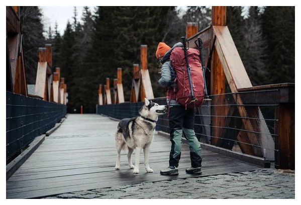 Sac à dos Husky Rony nouveau Sac à dos ultraléger 50 litres-Rouge