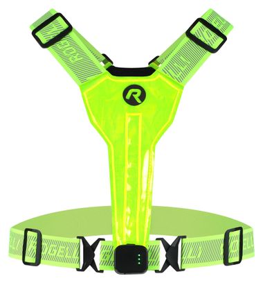 Gilet de Course Haute Visibilité à LED Rechargeable USB Lumières Avant et Arrière Réfléchissant