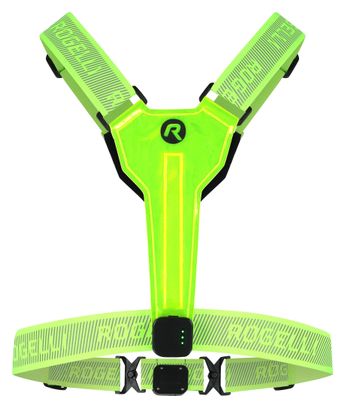 Gilet de Course Haute Visibilité à LED Rechargeable USB Lumières Avant et Arrière Réfléchissant