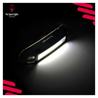 2 en 1 - Eclairage de vélo rouge et blanc LED 100 lumens
