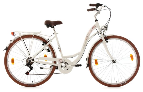 Vélo pour dame 28'' Eden blanc TC 48 cm KS Cycling