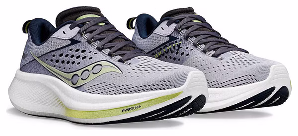 Chaussures de Running Femme Saucony Ride 17 Gris Vert