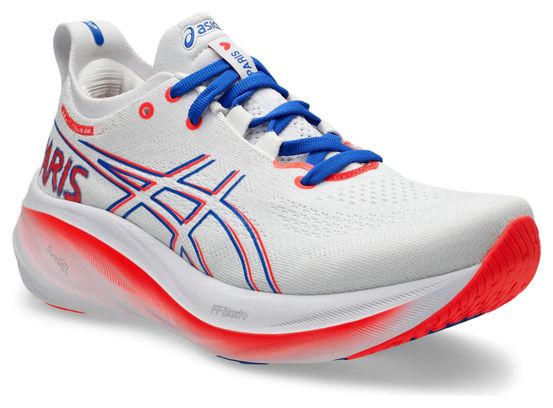 Chaussures de Running Femme Asics Gel Nimbus 26 Blanc Rouge