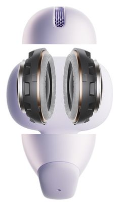 Auriculares Bluetooth Shokz OpenDots Air morados