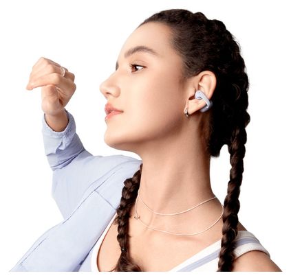 Auriculares Bluetooth Shokz OpenDots Air morados