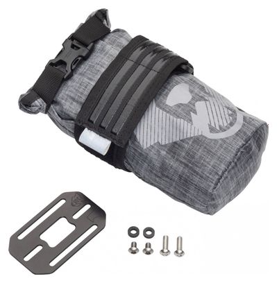 Sacoche de Cadre Wolf Tooth B-RAD TekLite Roll-Top Bag 1L + Plaque de Montage Gris