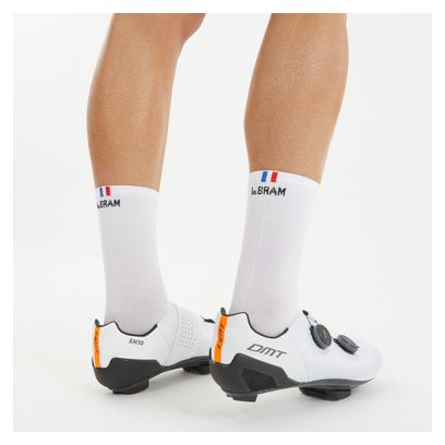 LeBram Ventoux Pair of Socks White Black