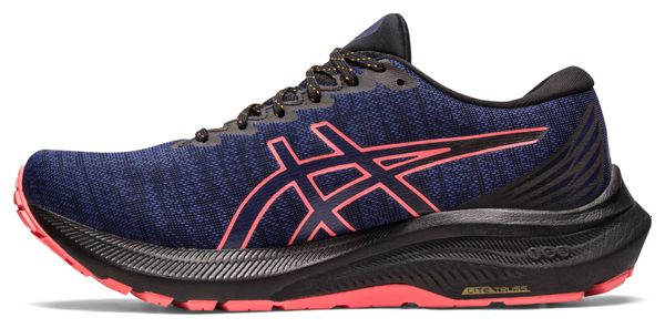 Asics GT-2000 11 GTX Blauw/Zwart/Roos Dames Hardloopschoenen