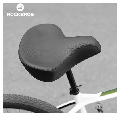 Selle vélo confort ROCKBROS extra-large noire