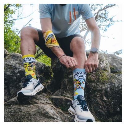 Calzini BV Sport Trail Ultra High Ravito Collector DBDB Blu/Giallo