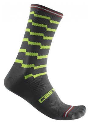 Castelli Unlimited 18 Socks Gray / Yellow