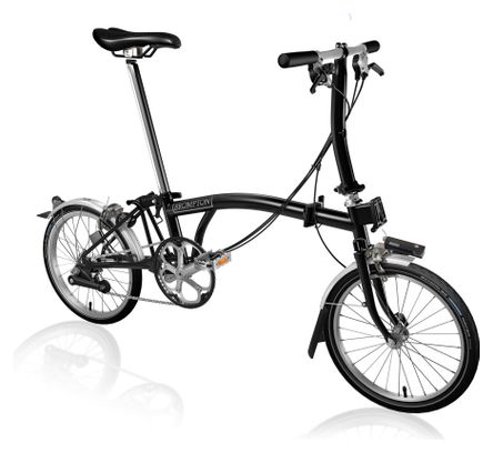 Brompton S6L 16'' 6V Vouwfiets Zwart