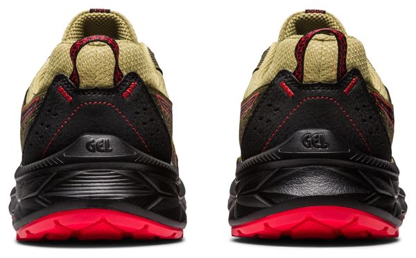 Chaussures de Trail Running Asics Gel Venture 9 Khaki Noir Rouge
