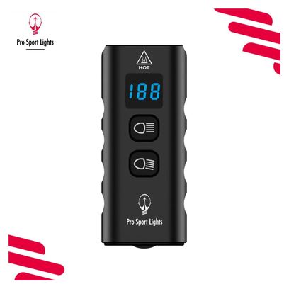 Phare Avant LED Pour Vélo - Super Lumineux, étanche - Pour Route, VTT, Ville - Avec Support Réglable Sans Outil