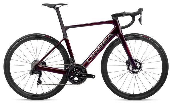 Orbea Orca M10iLTD PWR Road Bike Shimano Dura-Ace Di2 12S 700 mm Red Wine Carbon Raw Grey 2023