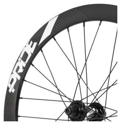Paire de Roues Carbone Expert Pride Gravity Control V2 10/10mm Noir Brillant