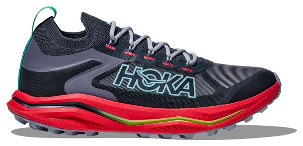 Hoka Zinal 2 Trail Shoes Blue/Red Men's